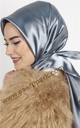 Düz Renk Saten Eşarp 1041-37