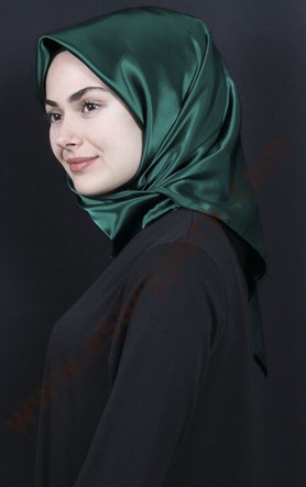 Düz Renk Saten Eşarp 1041-9