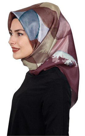 Piramit Tafta Dijital Eşarp 1914-3