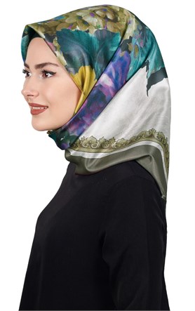 Piramit Tafta Dijital Eşarp 1916-6