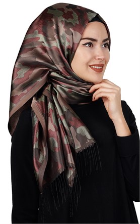 Kamuflaj İpeksi Şal 5550-35