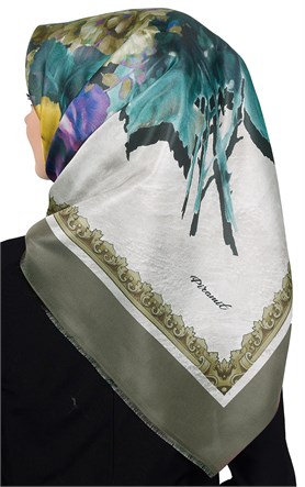 Piramit Tafta Dijital Eşarp 1916-6