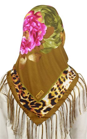 111-0017-07 PİRAMİT PÜSKÜLLÜ EŞARP