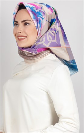 Piramit Tafta Dijital Eşarp 1920-5