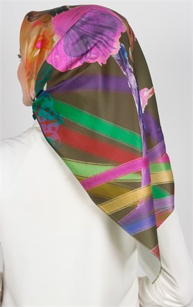 Piramit Tafta Dijital Eşarp 1924-6