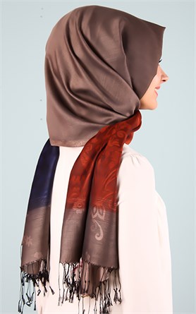 500-0015-27 ÇİFT YÖNLÜ İPEKSİ ŞAL