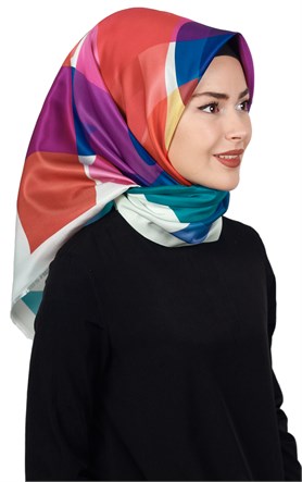 Piramit Tafta Dijital Eşarp 1917-4