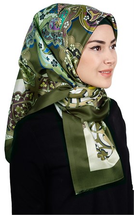 Piramit Tafta Dijital Eşarp 1910-3