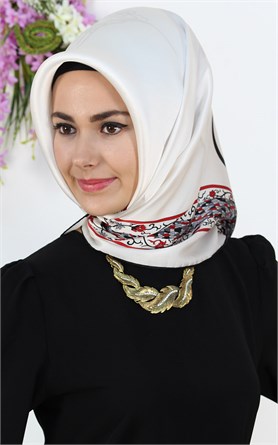 5552-13 ARMİNE İPEK EKRU SİYAH