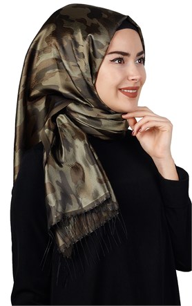 Kamuflaj İpeksi Şal 5550-34