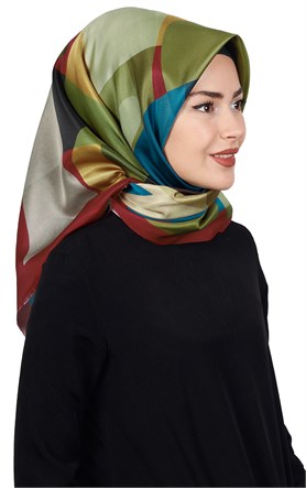 Piramit Tafta Dijital Eşarp 1917-1