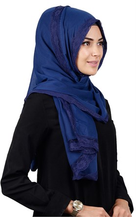 Dantelli Paşmina Şal 1243-11