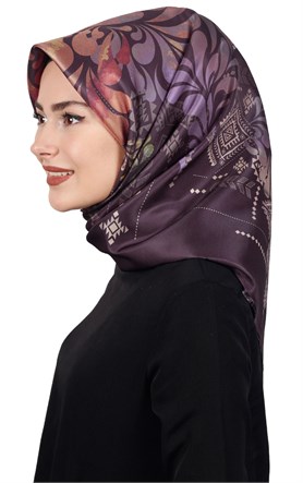 Piramit Tafta Dijital Eşarp 1915-10