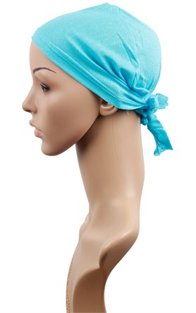 Penye Eşarp Bonesi 251-13 Su Mavisi