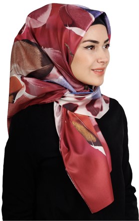 Piramit Tafta Dijital Eşarp 1911-8