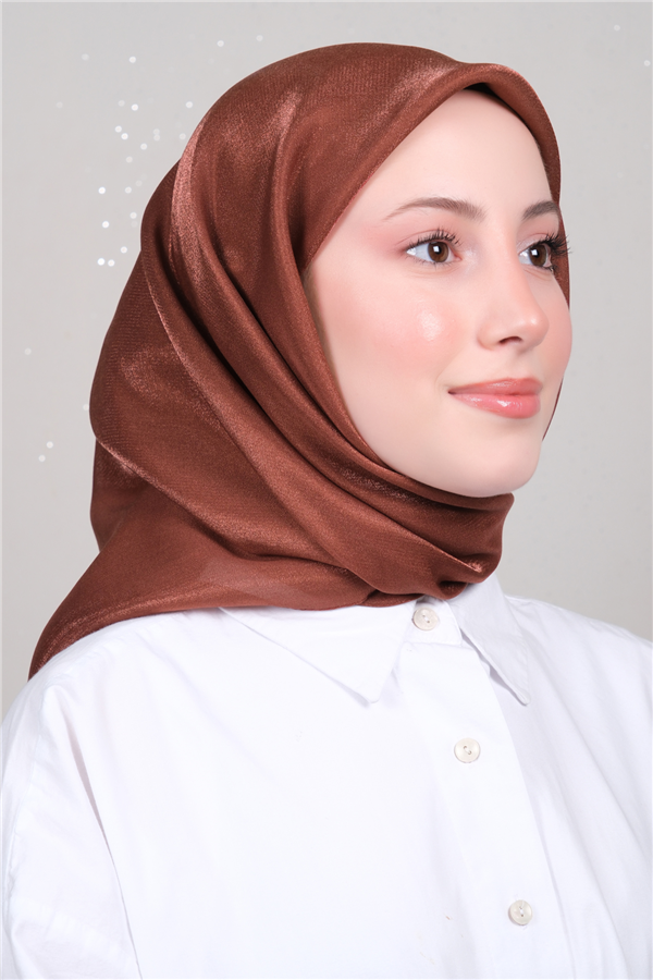 Elizya Simli Eşarp 3009-49 Koyu Kiremit 