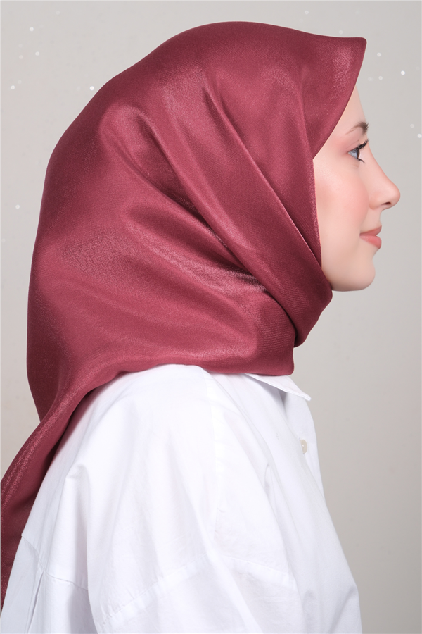 Elizya Simli Eşarp 3009-52 Açık Bordo 