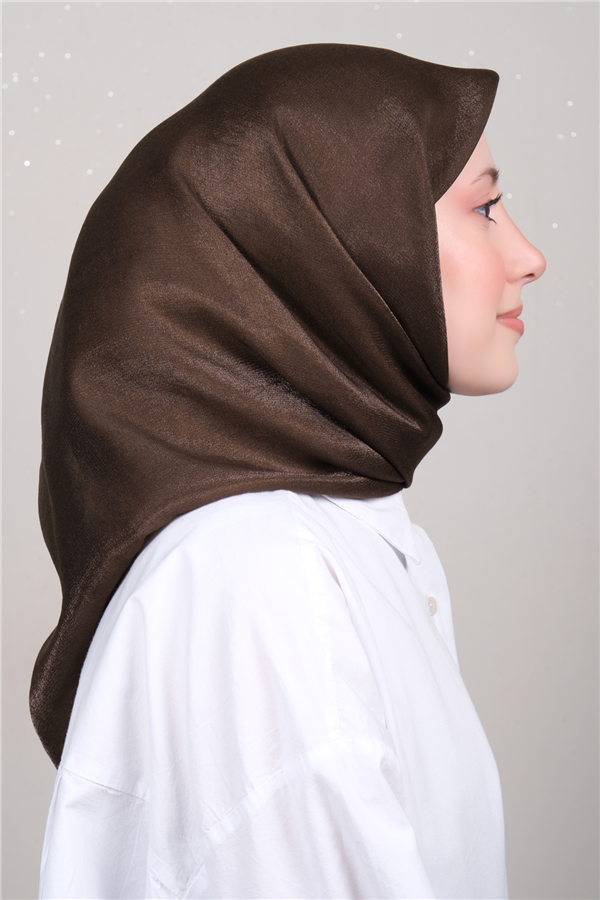 Elizya Simli Eşarp 3009-54 Kahve 