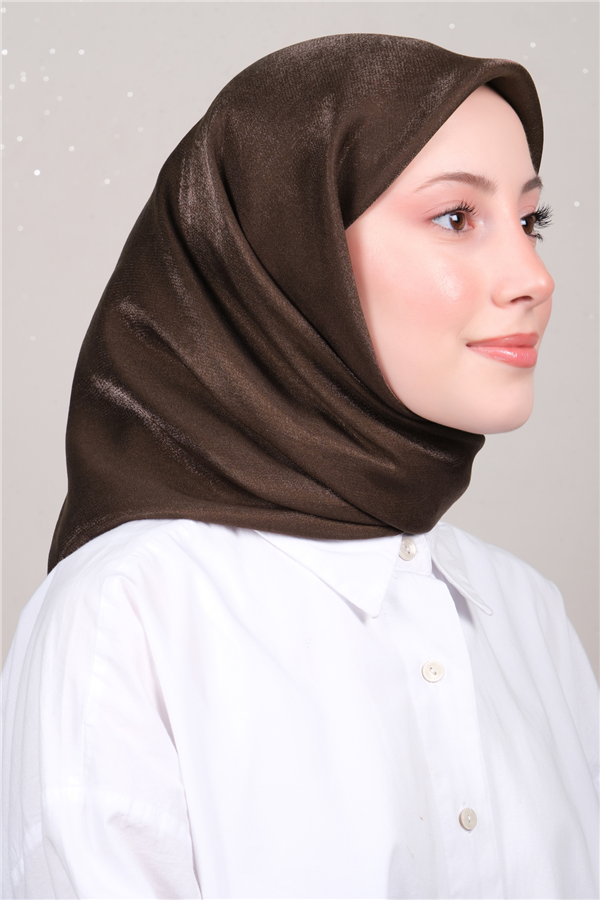 Elizya Simli Eşarp 3009-54 Kahve 