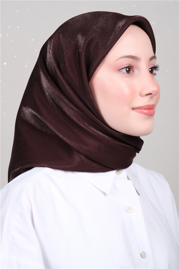 Elizya Simli Eşarp 3009-55 Koyu Mürdüm 