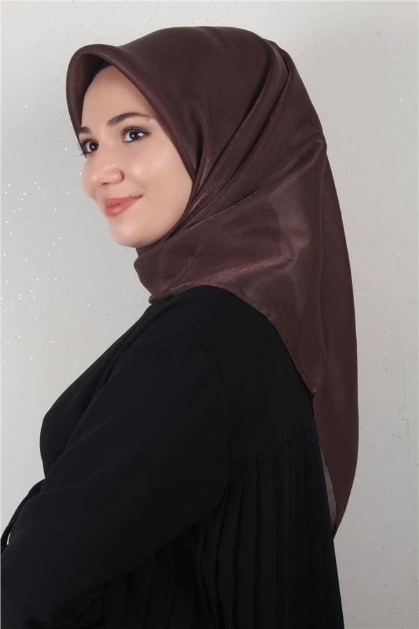 Elizya Simli Eşarp 4009-27 Kahverengi