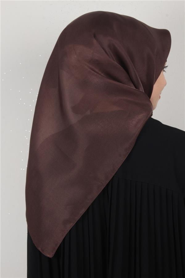 Elizya Simli Eşarp 4009-27 Kahverengi