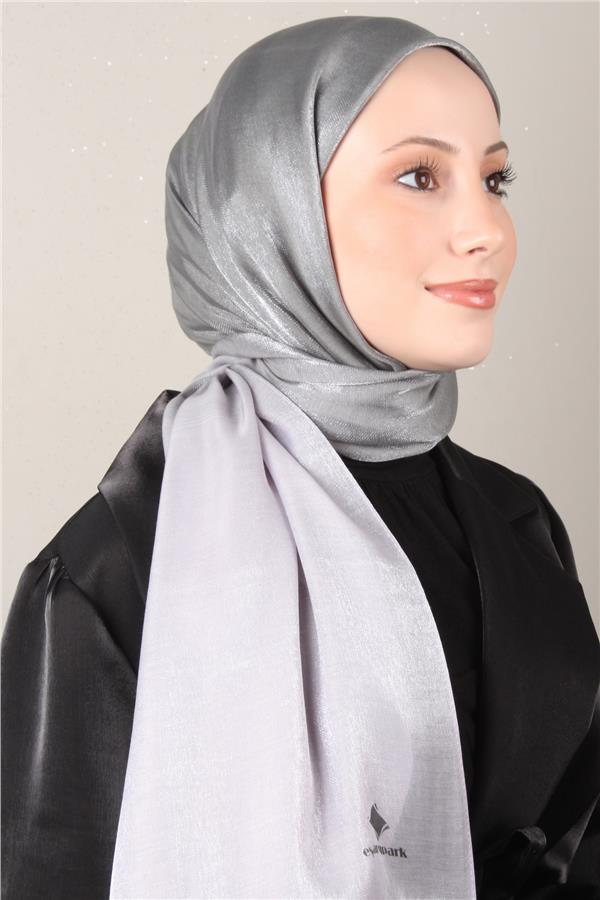 Eşarppark Degrade Abiye Şal 5803-10 Gri 