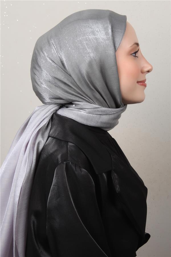Eşarppark Degrade Abiye Şal 5803-10 Gri 