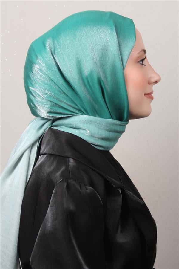 Eşarppark Degrade Abiye Şal 5803-11 Su Yeşili 