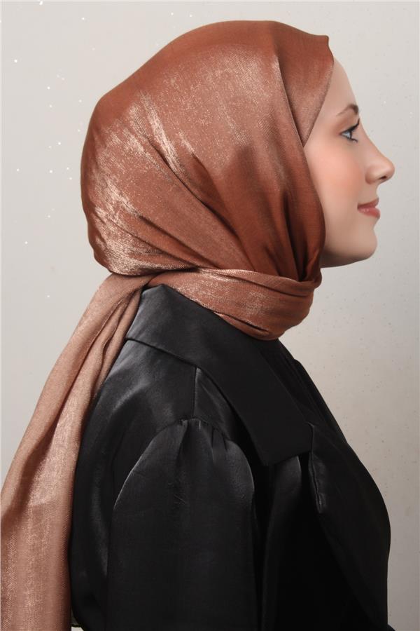 Eşarppark Degrade Abiye Şal 5803-12 Kakao 