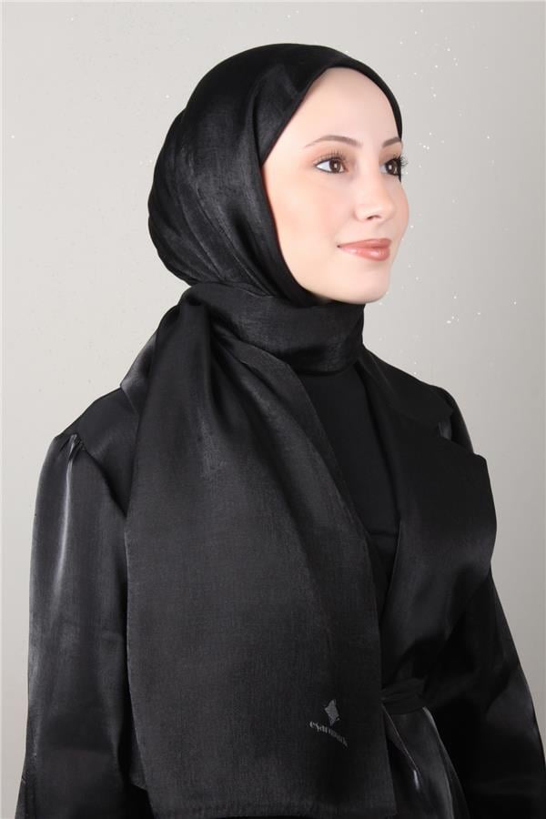 Eşarppark Degrade Abiye Şal 5803-15 Siyah 