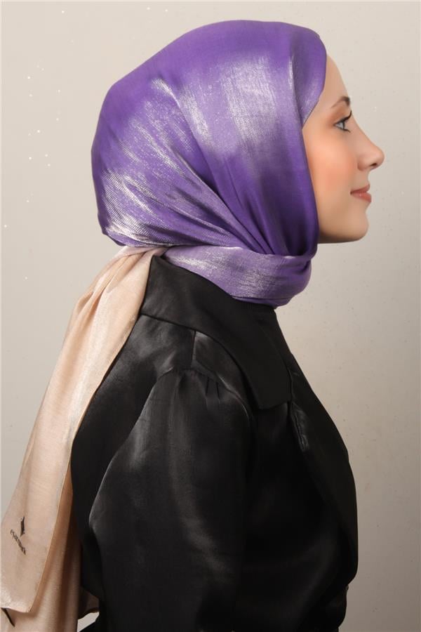 Eşarppark Degrade Abiye Şal 5803-17 Leylak 