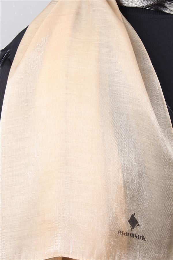 Eşarppark Degrade Abiye Şal 5803-22 Siyah-Gold 