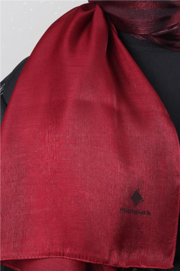 Eşarppark Degrade Abiye Şal 5803-25 Bordo-Siyah 