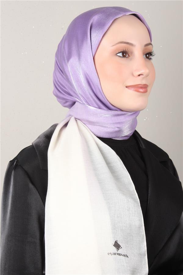 Eşarppark Degrade Abiye Şal 5803-4 Lila 