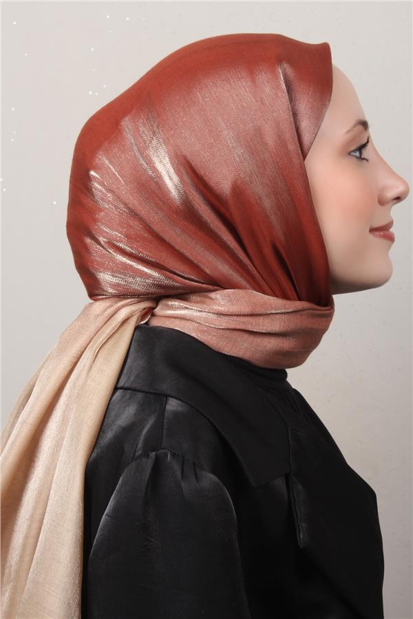 Eşarppark Degrade Abiye Şal 5803-5 Taba 