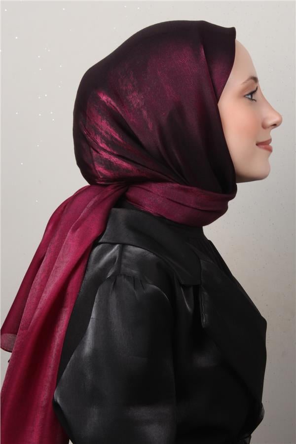 Eşarppark Degrade Abiye Şal 5803-7 Vişne 