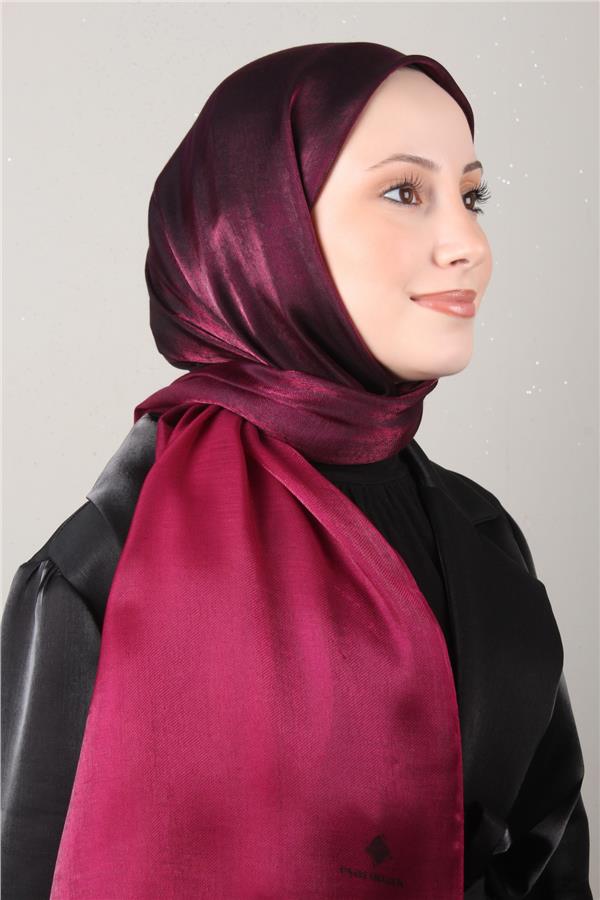Eşarppark Degrade Abiye Şal 5803-7 Vişne 
