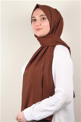 Eşarppark Yaz Serinliği Şal 2752-16 Kahverengi