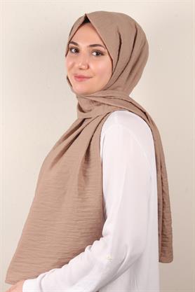 Eşarppark Yaz Serinliği Şal 2752-18 Sütlü Kahve