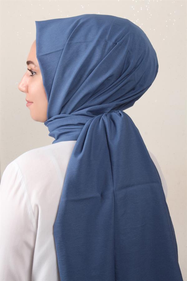 Eşarppark Yaz Serinliği Şal 2752-2 Kot Mavisi