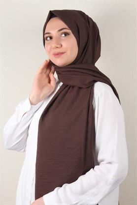 Eşarppark Yaz Serinliği Şal 2752-20 Kahverengi