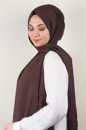 Eşarppark Yaz Serinliği Şal 2752-20 Kahverengi