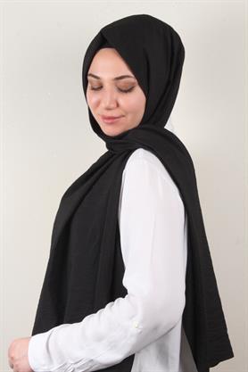 Eşarppark Yaz Serinliği Şal 2752-23 Siyah