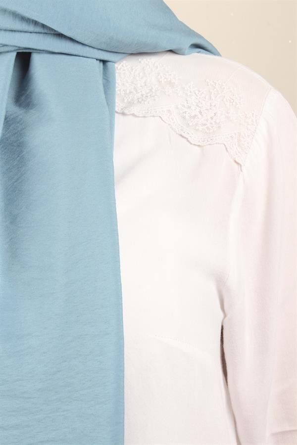 Eşarppark Yaz Serinliği Şal 2752-30 Açık Mavi