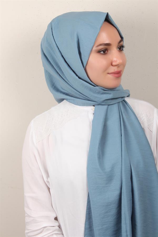 Eşarppark Yaz Serinliği Şal 2752-30 Açık Mavi