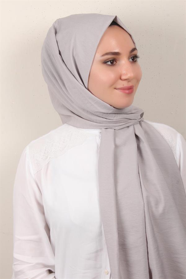 Eşarppark Yaz Serinliği Şal 2752-29 Gümüş
