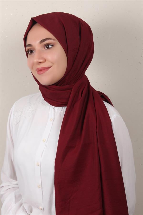 Eşarppark Yaz Serinliği Şal 2752-7 Bordo