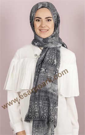Etnik Desen Fileli Şal 1225-20