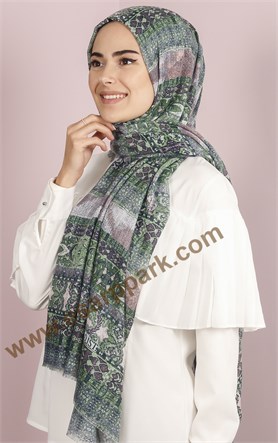 Etnik Desen Fileli Şal 1225-21